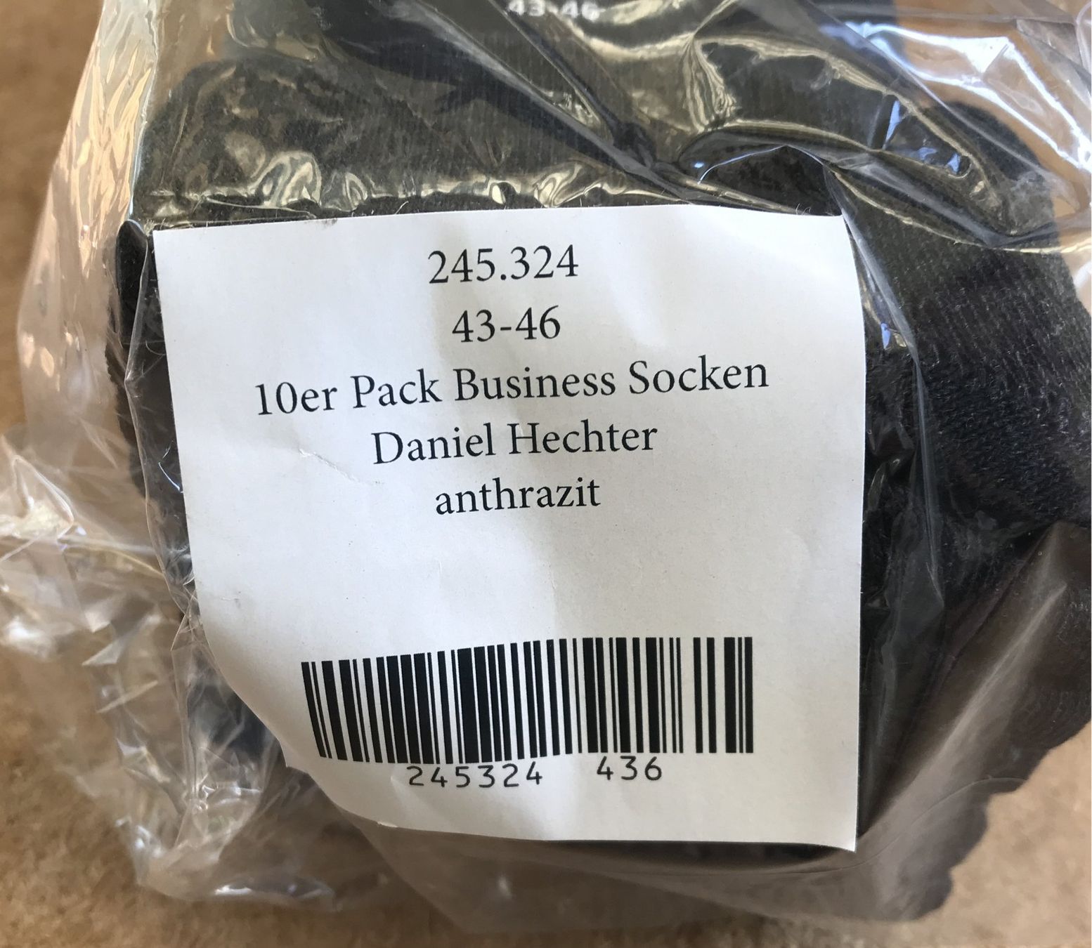 Calze: DANIEL HECHTER PARIS 10ER PACK BUISINESS-SOCHEN 43-46 NEU – Nuovo e nell'imballaggio originale da Ostermundigen venduto da Kari1937 2