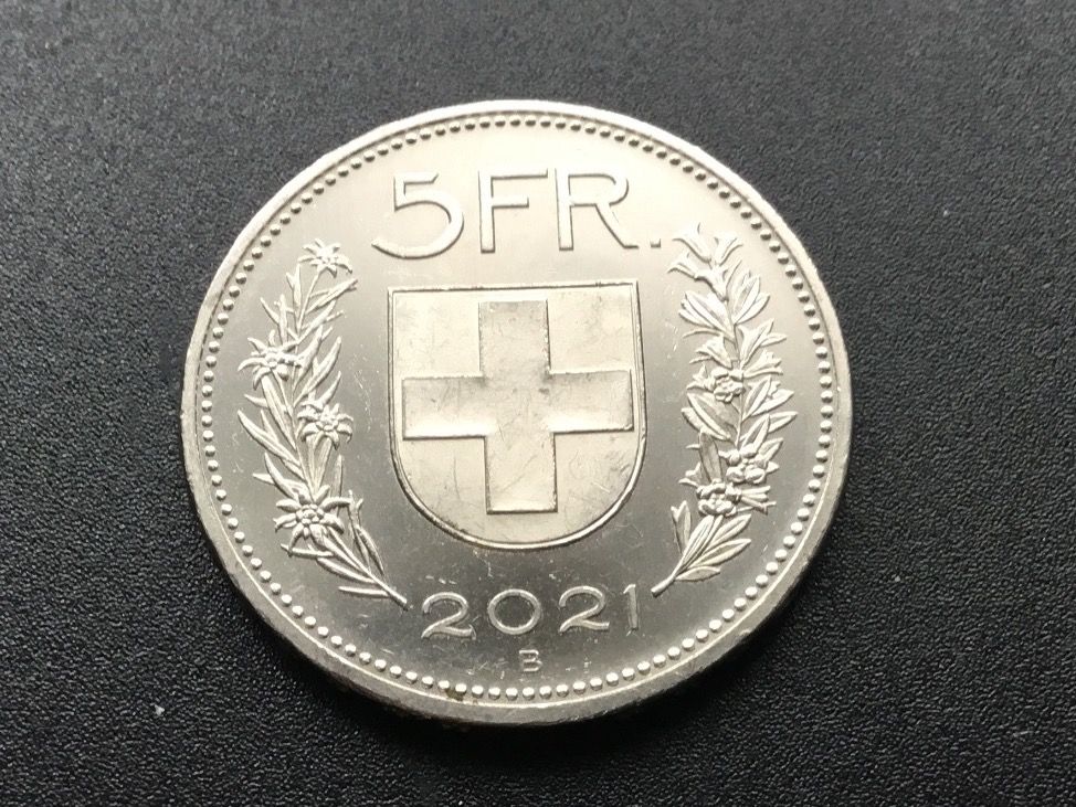 Tutti le monete: 5 Franken 2021 fast Unzirkuliert stgl – Usato da St. Margrethen SG venduto da alfapeugeot10 1