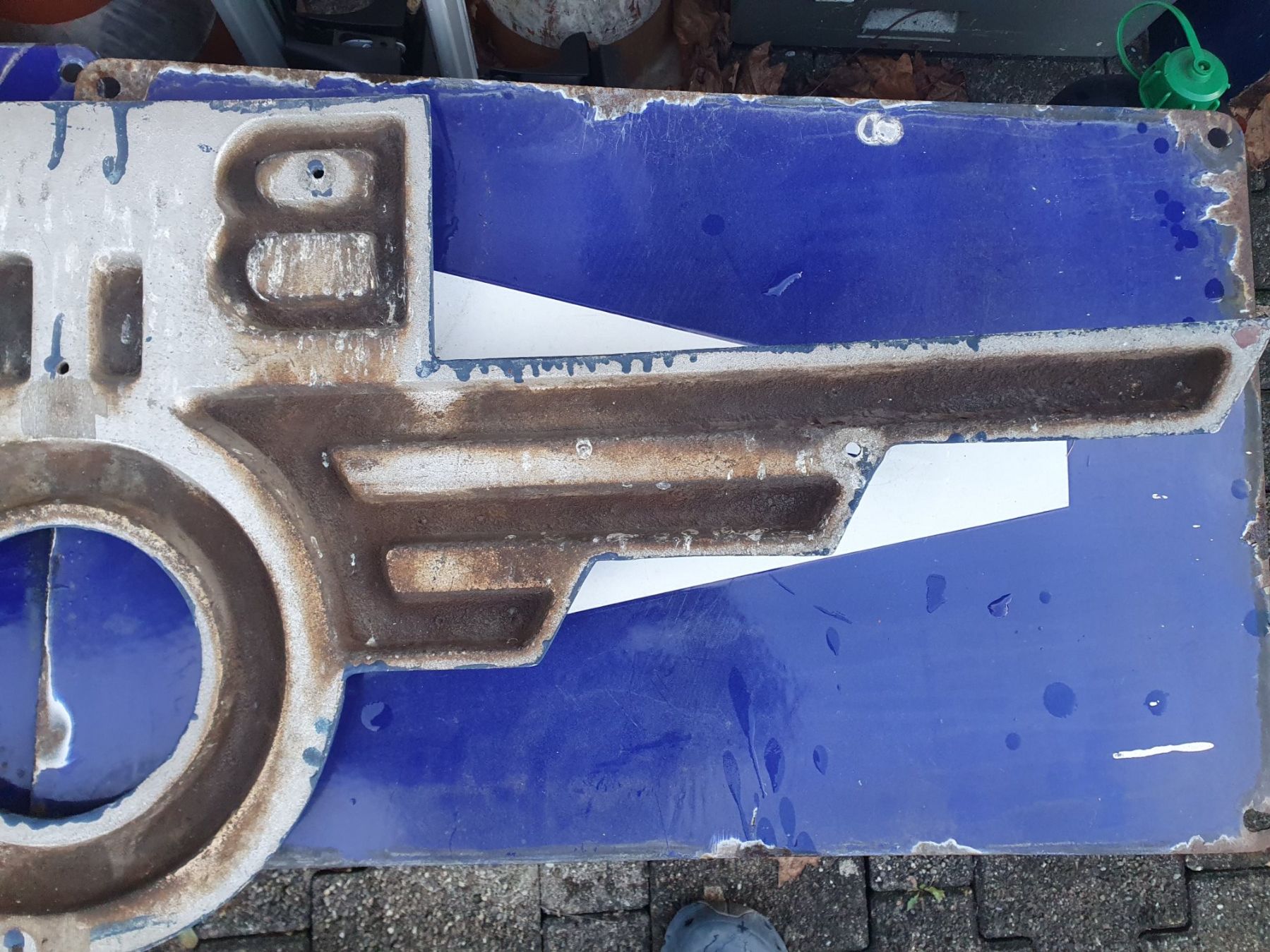 Schilder: Lokschild Flügelrad ÖBB Signet Frontschild (vermutlich 4030) – Gebraucht aus Flums von Cooker 3