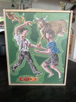 Boîte à Vin Collector Hans Erni en Bois