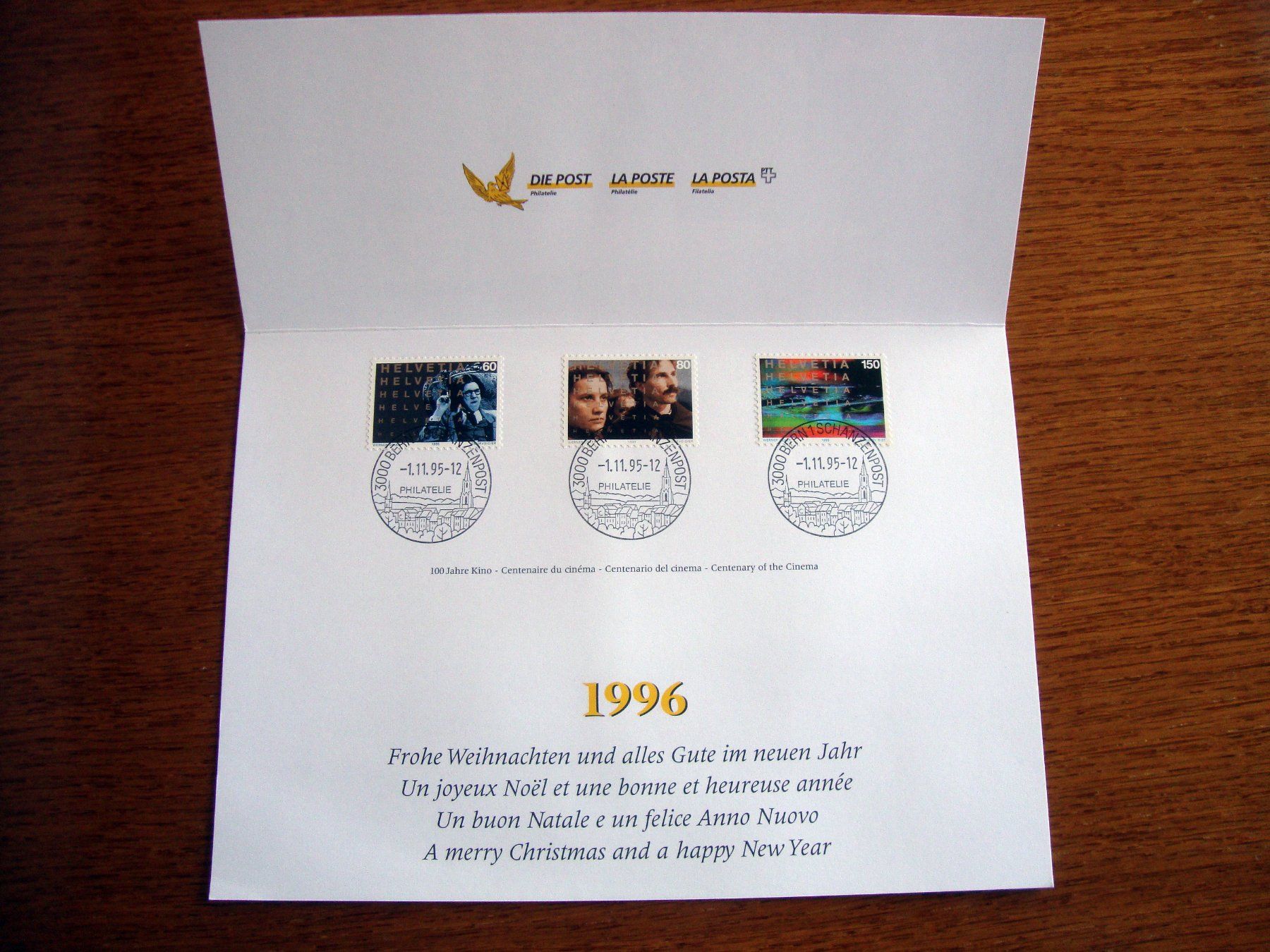 Tous les timbres: FDC 1995 Weihnachtskarte mit  Brief – Neuf (Voir description) à Döttingen par Kubuli1