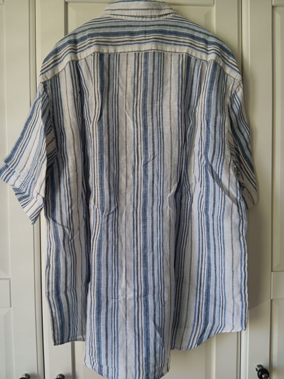 SERGE BLANCO "15" Chemise en lin / Leinen Hemd XXL 4