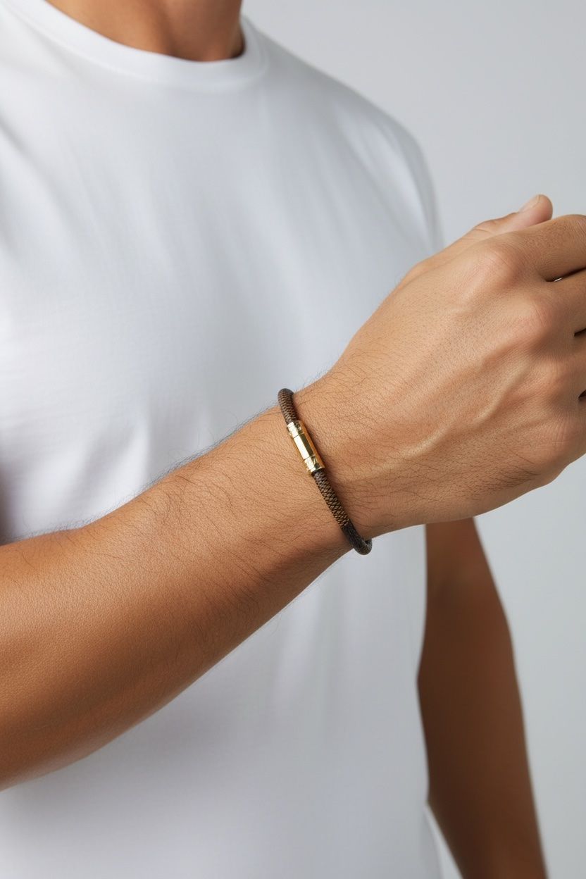 Louis Vuitton Armbänder & -reifen: Louis Vuitton Keep It Armband Damier ebène – Gebraucht aus Binningen von Designerlabels 1