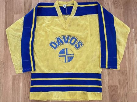 ORIGINAL HC DAVOS TRIKOT AUS DEN 70ER/80ER JAHREN MAILLOT S