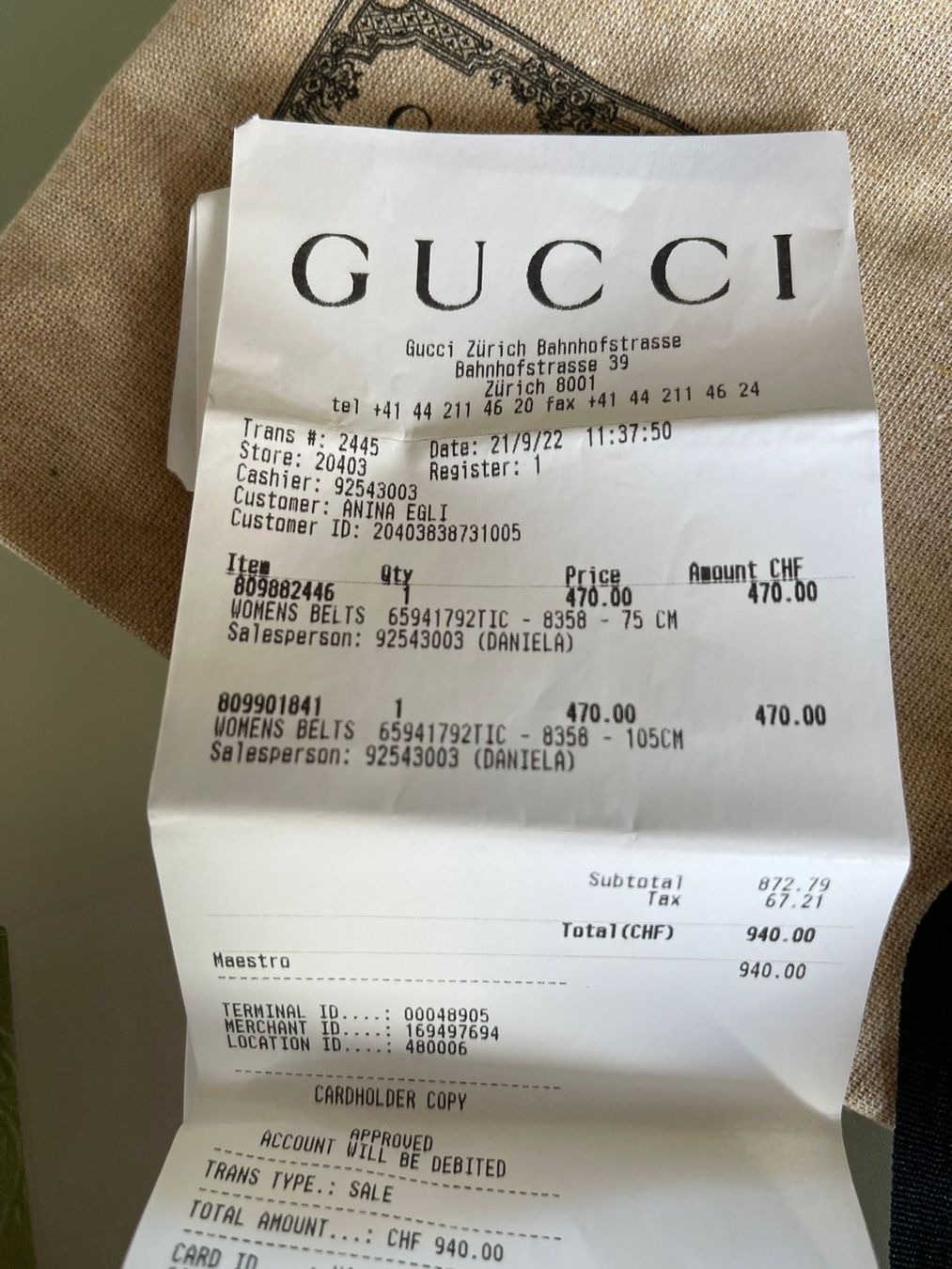 Gucci Cinture: Gucci Gurt – Nuovo (secondo la descrizione) da Kirchberg SG venduto da ani_xq65 3