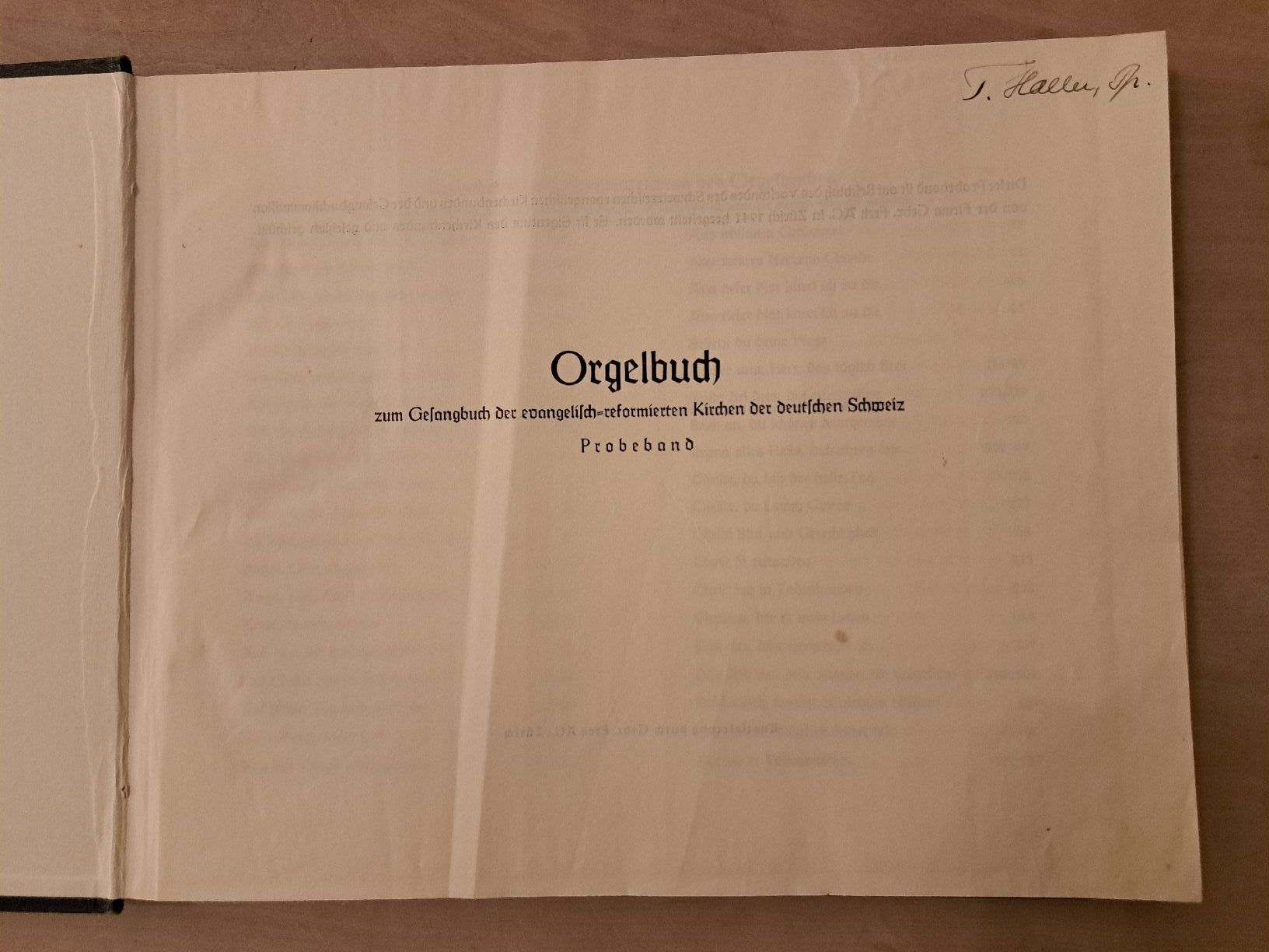 Libri: Orgelbuch der ev.-ref. Kirchen Schweiz,1941, Liederbuch – Usato da Zürich venduto da chusel 1
