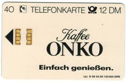 Telefonkarte Deutschland S-08 04.1990 Onko Kaffee