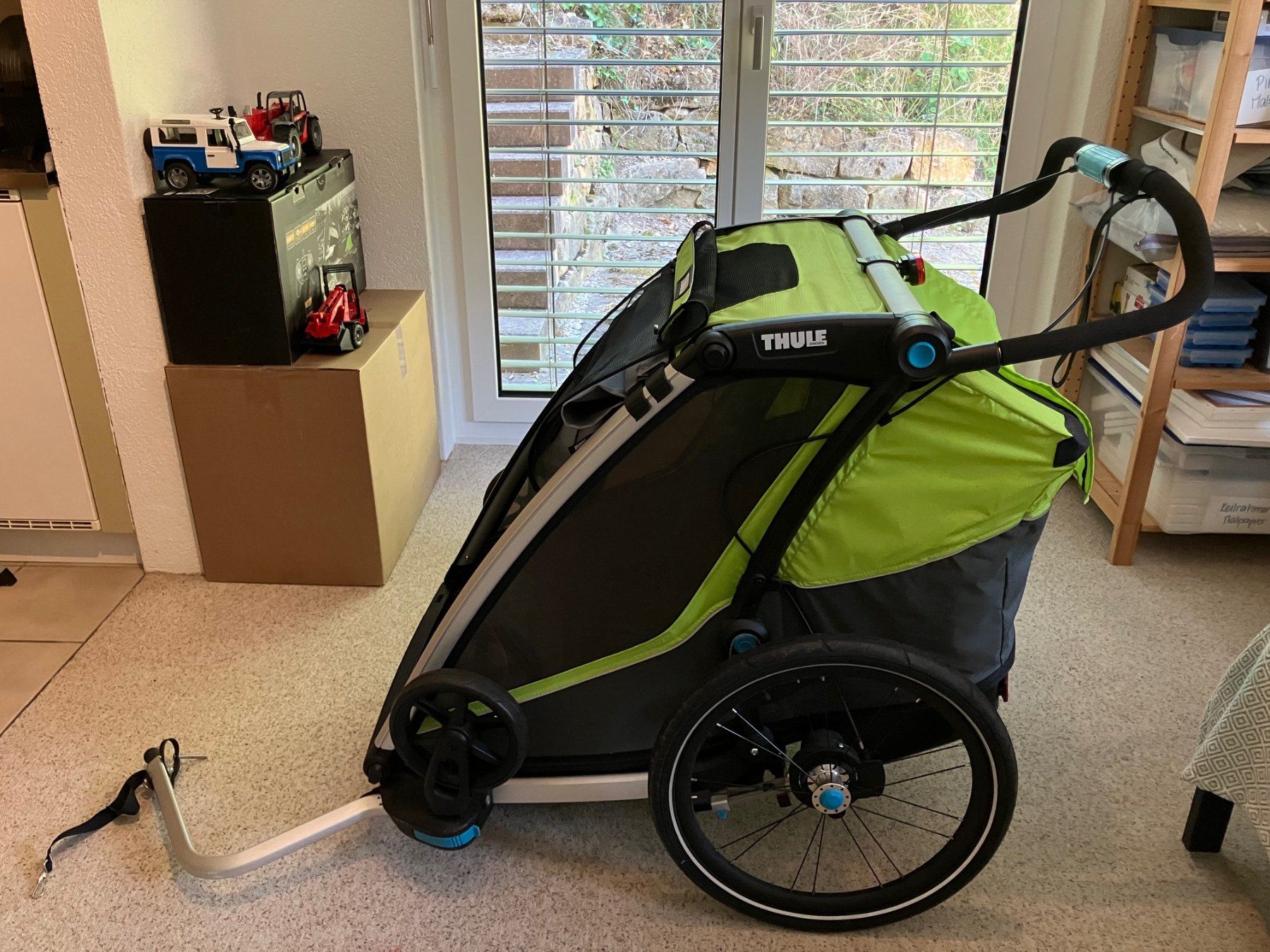 Thule Rimorchi: Thule Chariot Cab 2 + Baby-Sling – Usato da Anwil venduto da dan_5pdn
