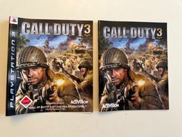 Hüllencover + Beilage zu PS3 Game CALL OF DUTY 3