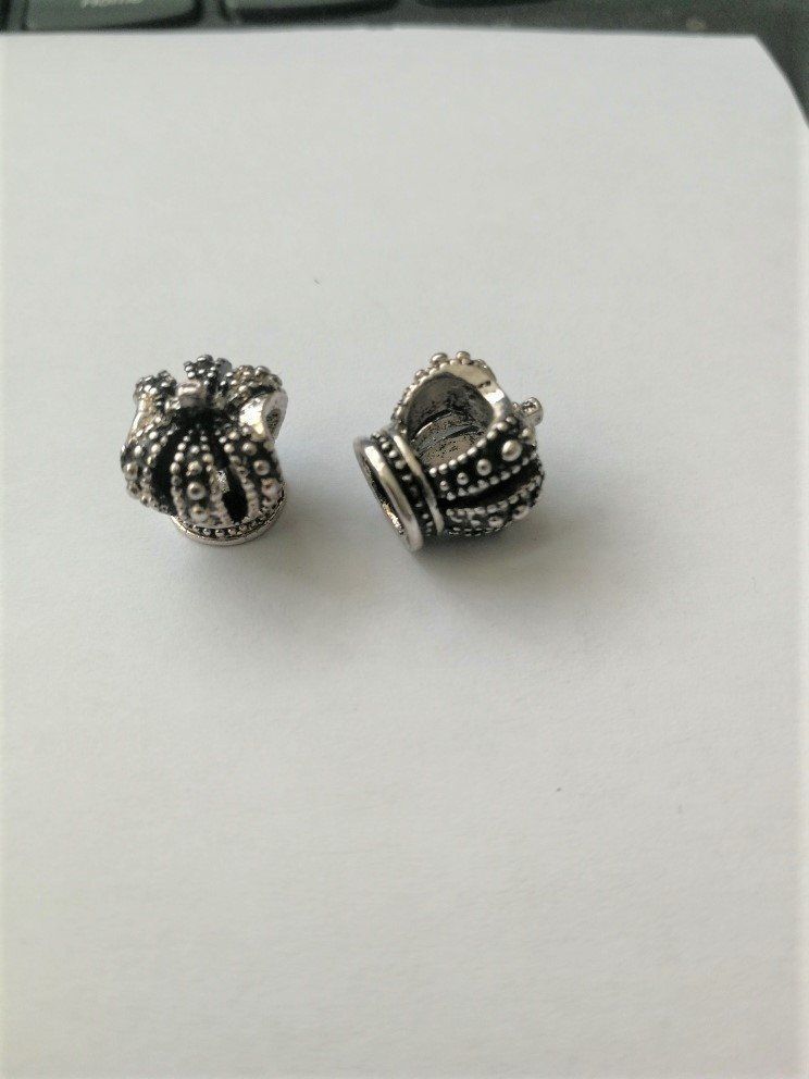 Perle (finte): Perle Krone altversilbert 3D  12x10mm – Nuovo (secondo la descrizione) da Alpnachstad venduto da perlengaby 1