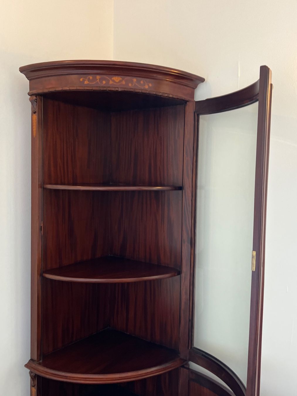 Vetrine: Biedermeier Eckschrank Eck Vitrine Barock Stilmöbel +Versand – Usato da Gemünden venduto da GEUENWALD 8