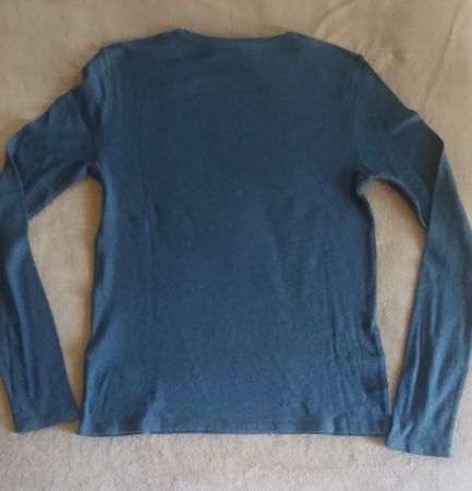 NEW MASSIMI DUTTI LANGARMIG SHIRT GR M COTT 93% -CASHMERE 7%