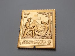 🇨🇭 Feldsanität Ag .925 21.58g vergoldet