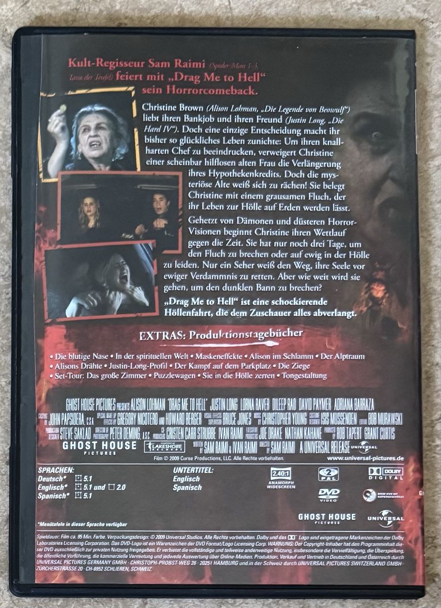 Tutti i DVDs: DRAG ME TO HELL – Nuovo (secondo la descrizione) da Dietikon venduto da AndreaSch01 1