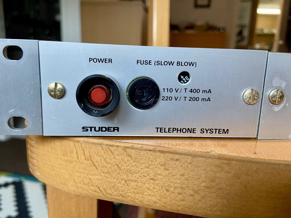 Interface Hybride 2 Canaux Studer Pour Téléphone – Rack, Dispo En Occase Testée