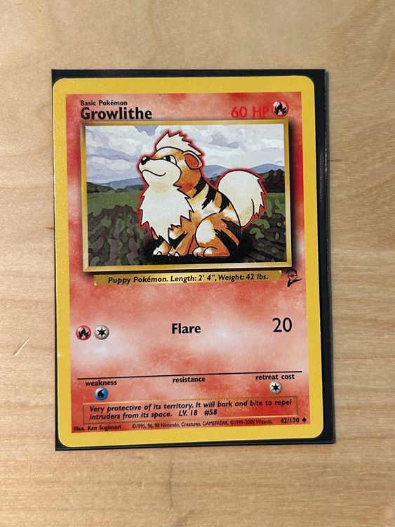 Growlithe 42/130 Base Set 2 Pokémon ENG Kaufen auf Ricardo