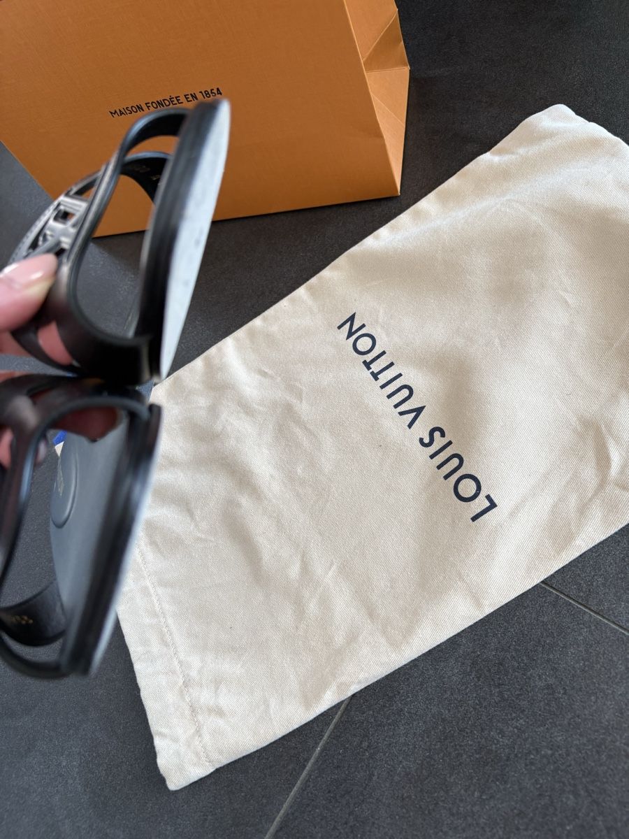 Louis Vuitton Damenschuhe: Louis Vuitton Pantolette 38 – Neu (gemäss Beschreibung) aus Fehren von Frischki 3
