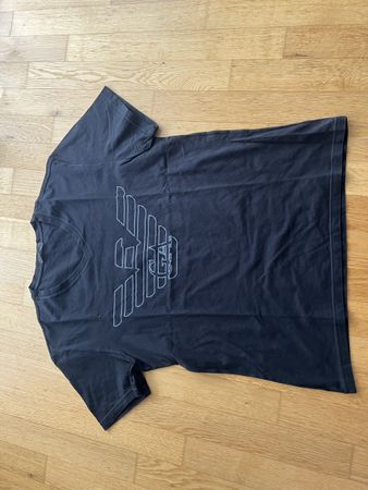 Herren T-Shirt Emporio Armani Grösse M Schwarz