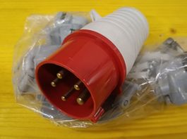 Kraftstromstecker 16A 400V, 5-polig, Neuwertig