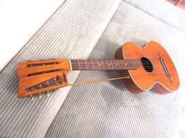 Antike Kontra-Gitarre (6 und 4 Saiten) - um 1920