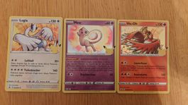 Lugia, Mew & Ho-Oh Pokemon Celebrations 25th deutsch