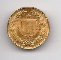 (1661) 20 Franken 1889, Super, stgl