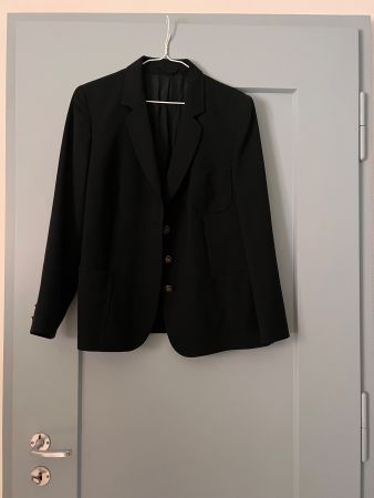 Vintage Blazer schwarz – 45 % Schurwolle