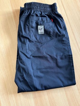 4x LeChef Professional Kochhosen schwarz