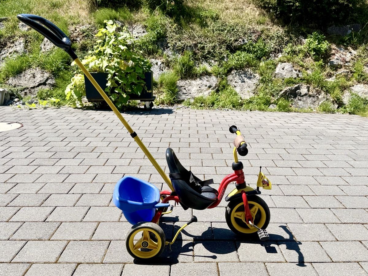 Puky Veicoli per bambini: Puky Dreirad mit Schiebestange und Kippmulde – Usato da Ettenhausen TG venduto da solid89