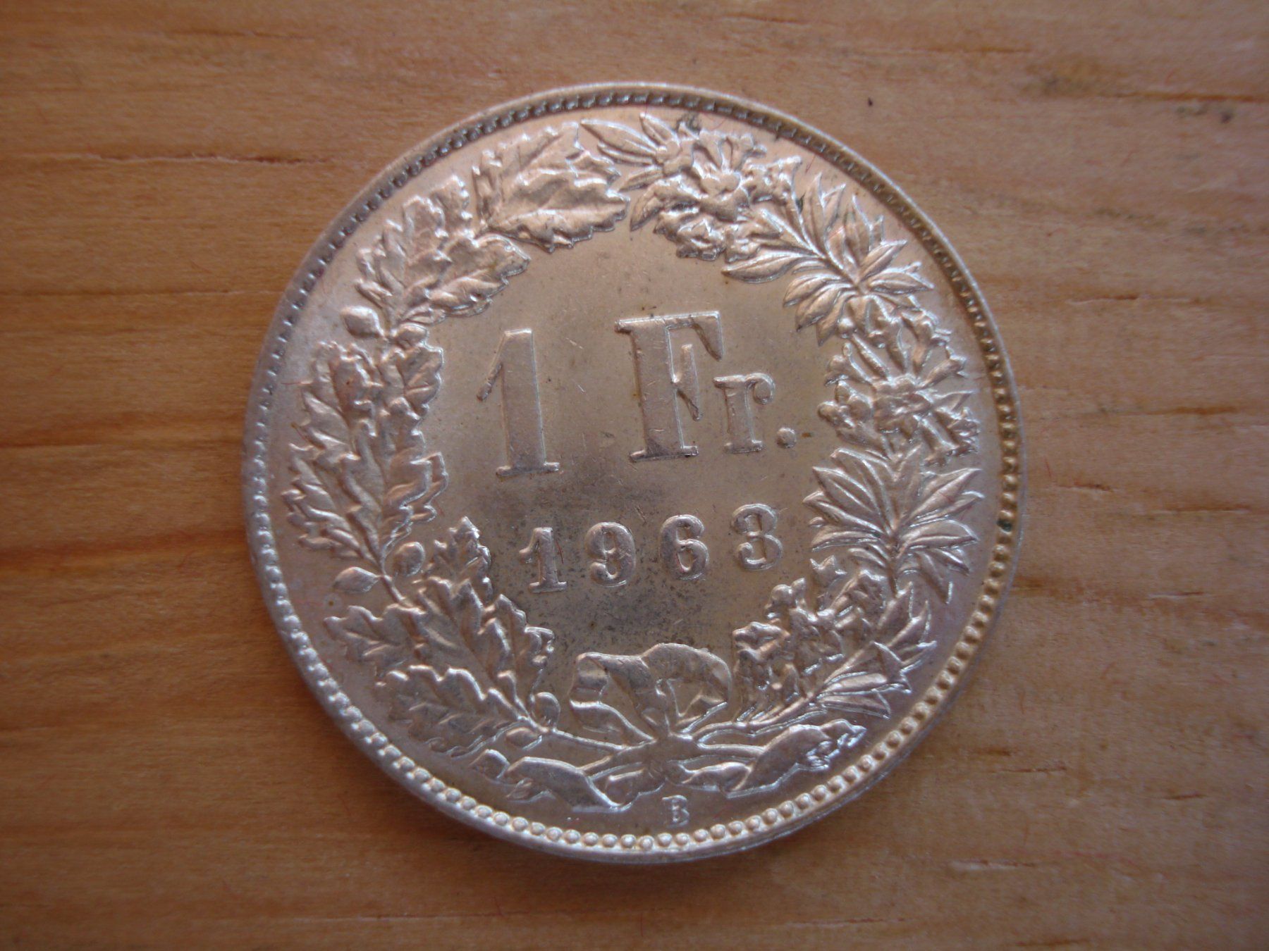 Alle Münzen: (C1) 1 Franken 1963 STGL – Gebraucht aus Erlach von Net-Coins
