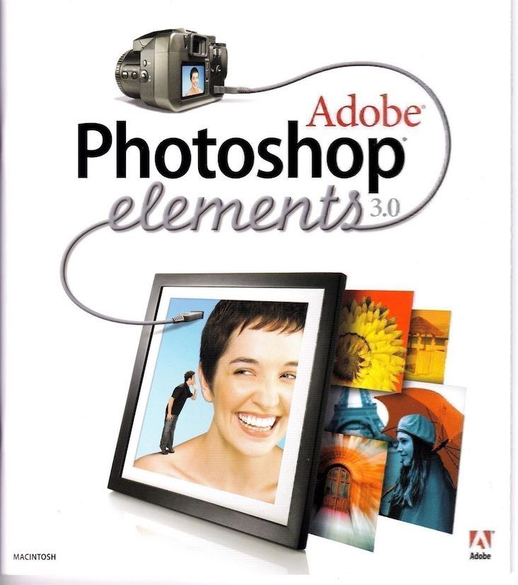 Adobe Software: Adobe Photoshop Elements 3,0- Deutsch – Usato da Pura venduto da Puraaner