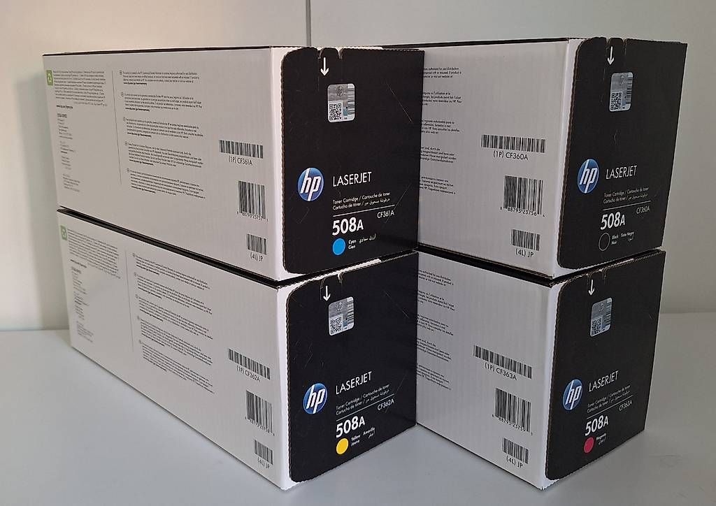 Hewlett Packard Druckerpatronen & Toner: HP Originaltoner 508A / CF360A, CF361A, CF362A und CF363A – Neu und originalverpackt aus Steinebrunn von superfly112 1