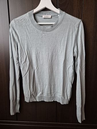Marc O'Polo Feinstrick-Pullover Gr. S – Hellblau/Grau