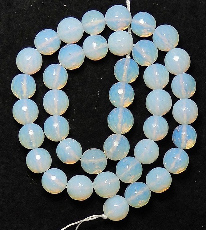 1 Strang wunderschöne Opalit Perlen 10mm facettiert. (Gebraucht) in ...