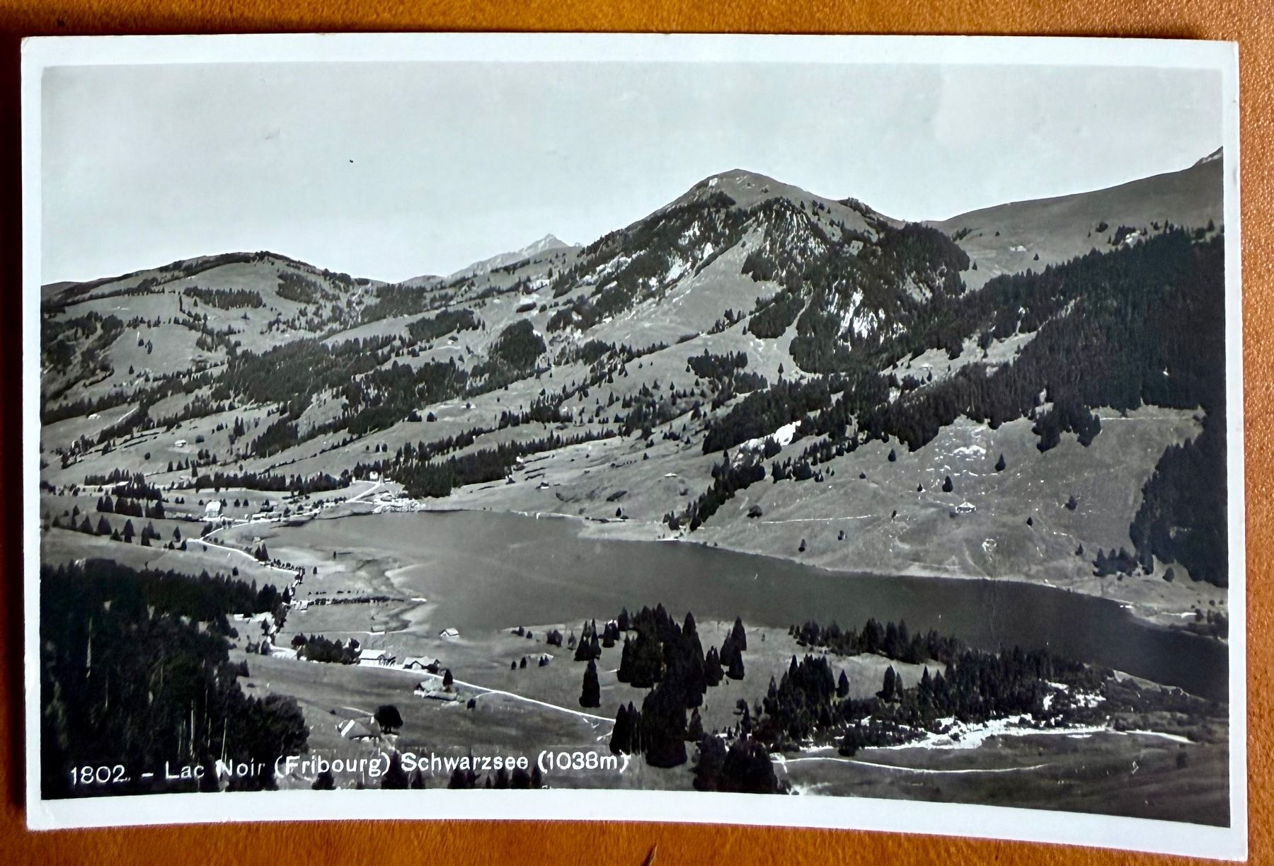 Ansichtskarten: Schwarzsee - Panorama 1933 – Gebraucht aus Lutry von Ediego