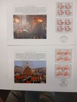 Original Briefmarken Escalade Genf und Sechseläuten Zürich