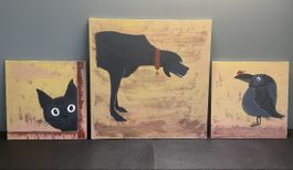 3er Bild-Set Acryl Original