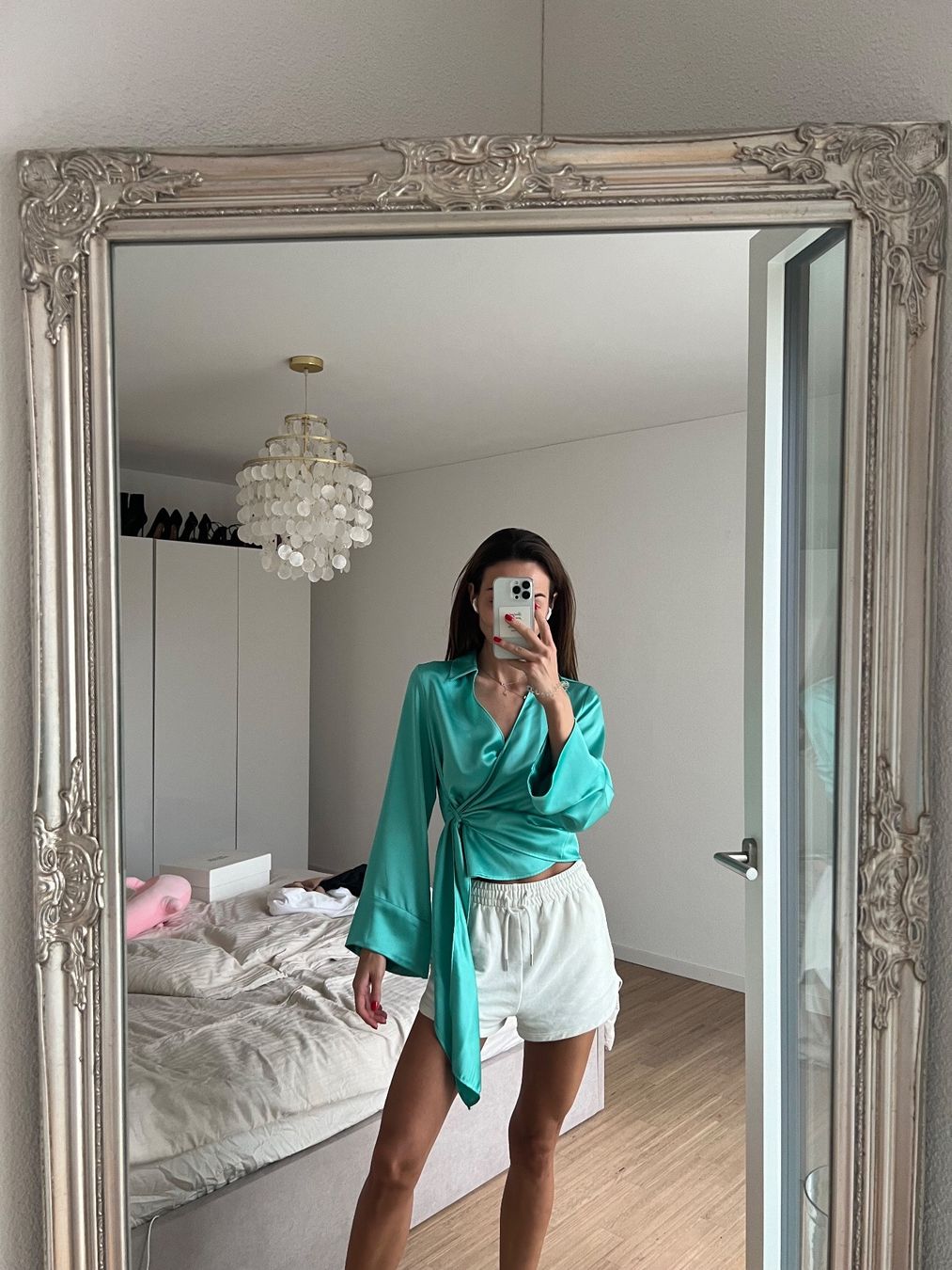 Zara Camicette: Wickelbluse, Türkis, Gr. S – Nuovo (secondo la descrizione) da Zürich venduto da llor.dell 4