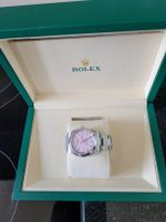 ROLEX Oyster Perpetual Damenuhr Rosa Zifferblatt Stahl neu