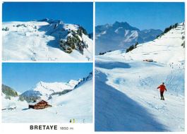 Villars - 3 Bild AK Col de Bretaye