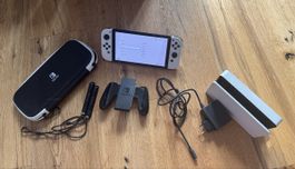 Nintendo Switch OLED Komplettset – Joy-Cons, Dock & Tasche