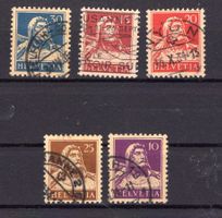 R2154  /  TELL 1932-33 papier grillé ( z )