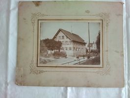UNBEKANNT FOTO Haus mit Gartenwirtschaft J. Heim Wagner