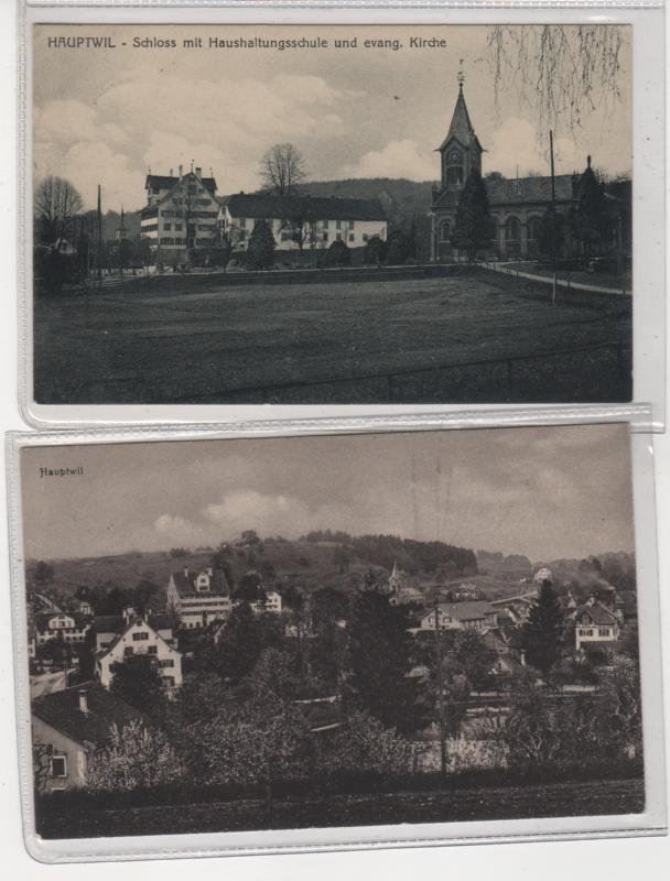 Cartes postales: 2 Ansichtskarten Hauptwil (TG) – D'occasion à Remetschwil par Hofiii