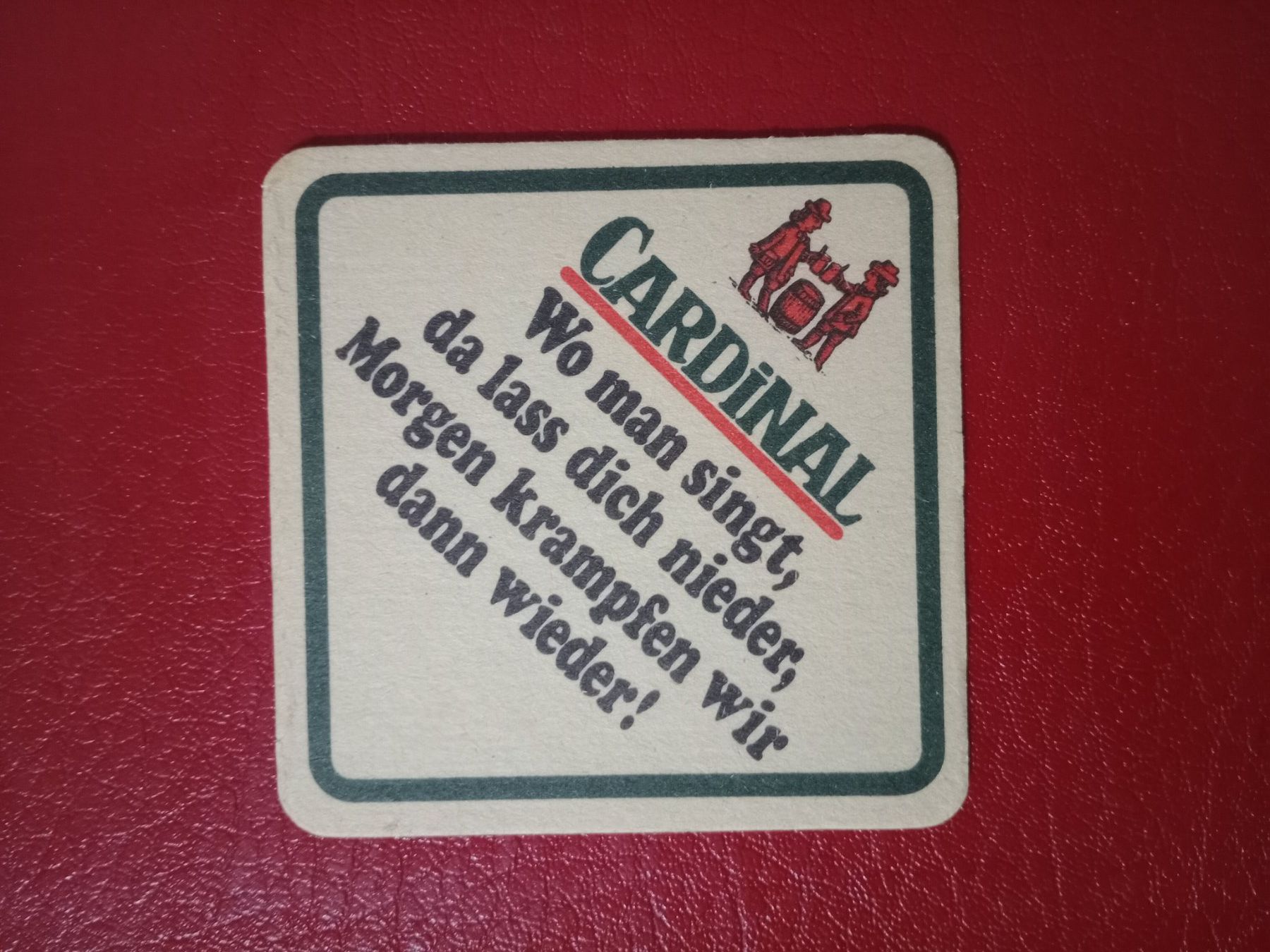Cardinal Dessous de verre: Bierdeckel Cardinal Motiv Cartoon – D'occasion à Küttigen par Melisch1000 1