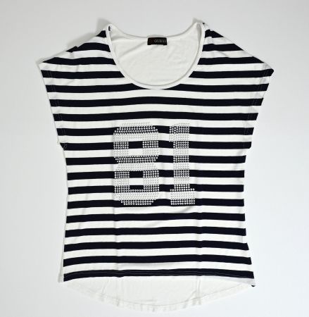 Guess Shirt, gestreift, Zahl 81, Sommer, Grösse XS