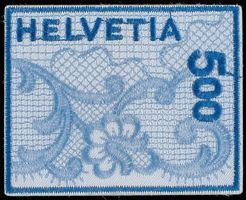 Briefmarke 🇨🇭 gestickt (Neu)