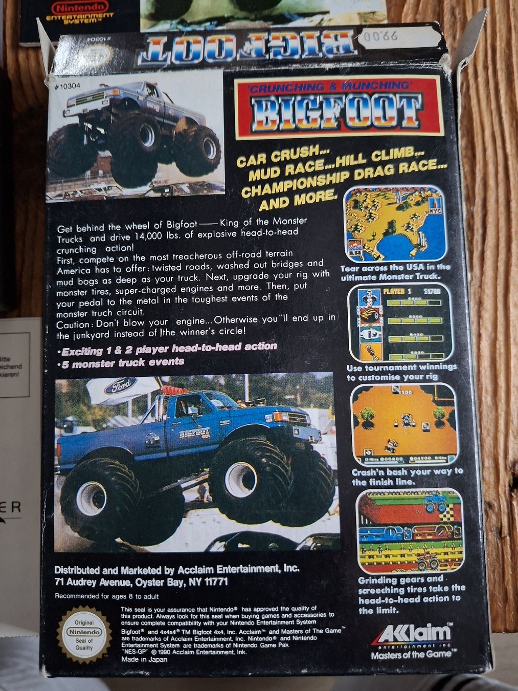 Nintendo Giochi: jeu Nintendo nes  bigfoot – Usato da Chavannes-de-Bogis venduto da senator635 1