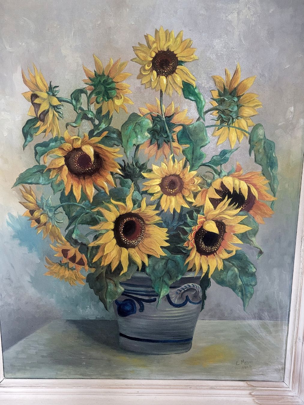 Dipinti: Oelgemälde Sonnenblume C. Meyer ZH – Usato da Gutenswil venduto da ghekko88