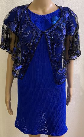 Kleid Blau aus  2 Teilig neu